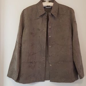 Chico's Design silk & Linen top/jacket/blazer